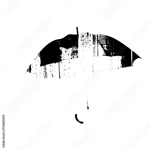 Umbrella protects against rain texture