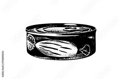 Canned Sardines Illustrate Preservation in Kitchen Pantry