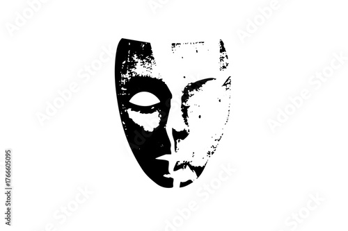 Dramatic Mask Represents Performance Art