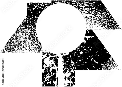 Abstract Shapes Compose Geometric Design for Modern Art