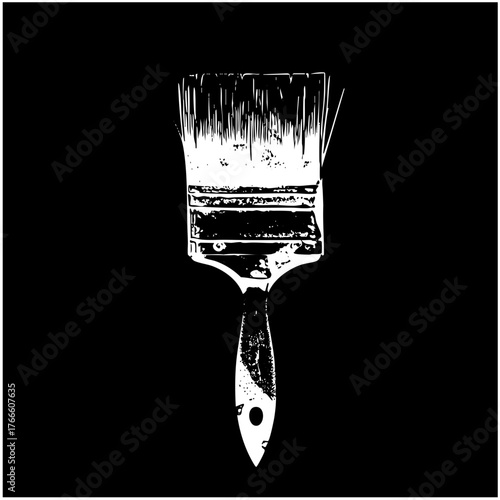 Paintbrush Illustrates Creativity in Artistic Design