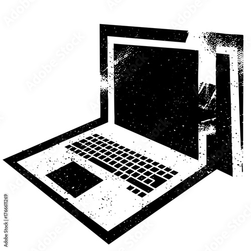 Laptop Opens Communication in Digital Workspace