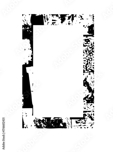 Grunge Frame Defines Abstract Space for Design