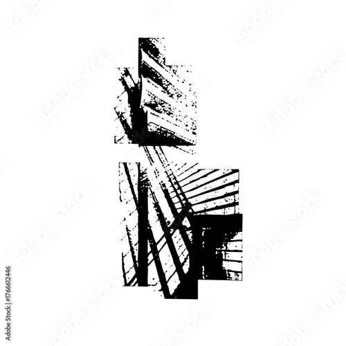 Buildings Ascend Abstractly in Urban Landscape