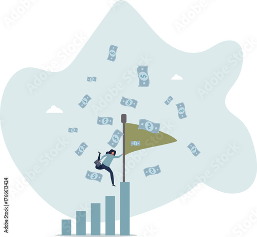 Sales incentive and financial commission as motivation.life and employment of people.