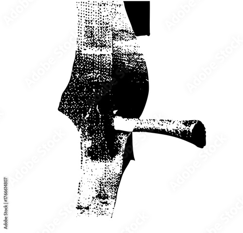 Baseball player swings bat during game