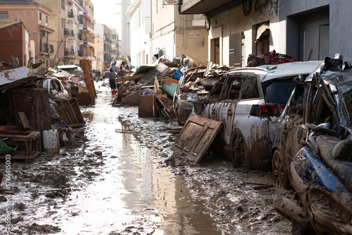 Foto Imagen de la destrucción de la Dana de Valencia
