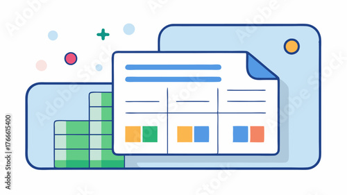 A digital card that mimics a spreadsheet layout providing a clear visualization of services skills or offerings in a structured format.