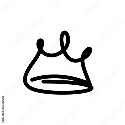 golden crown isolated on white