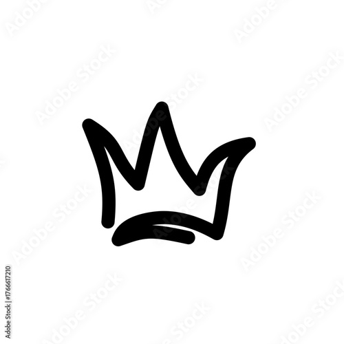 golden crown isolated on white