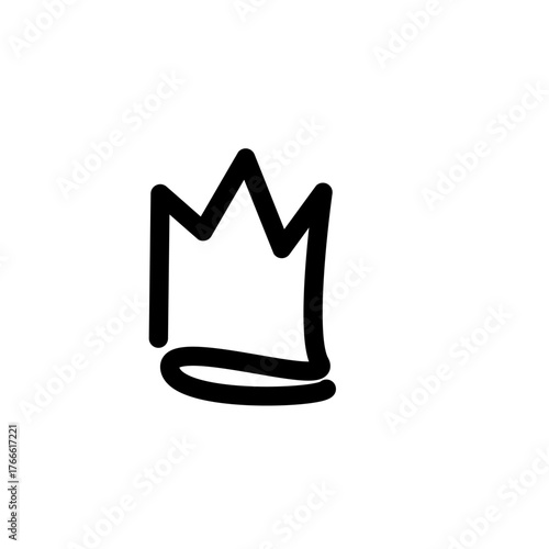 golden crown isolated on white