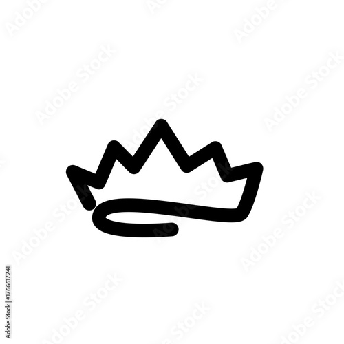 golden crown isolated on white