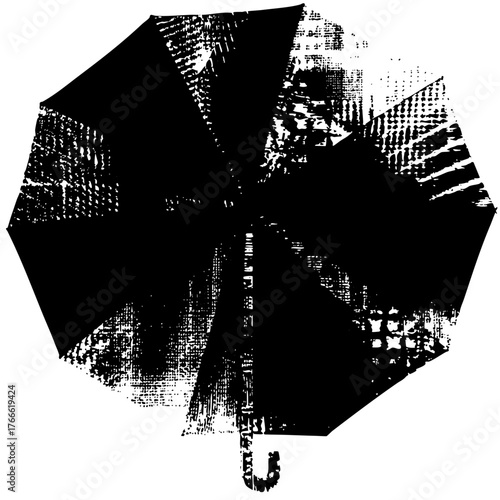 Umbrella protects against rain texture