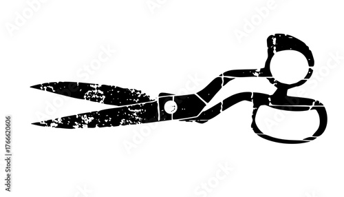 Scissors Cutting Texture in a Craft Studio