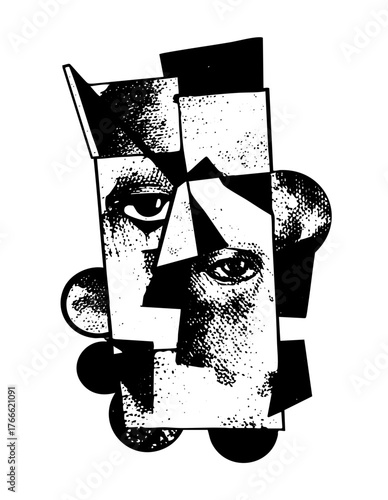 Cubist Portrait Fragmentation in Modern Art