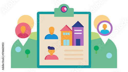 A colorful flyer pinned to a community board advertising a neighborhood rideshare initiative with contact details for interested participants.