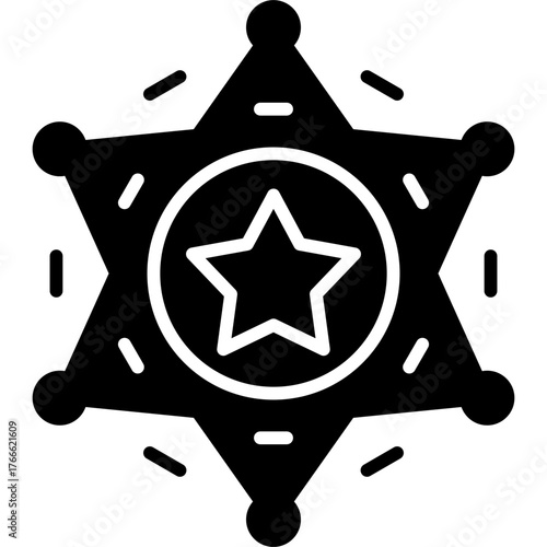 Sheriff Badge Icon