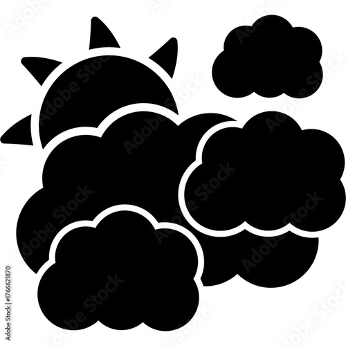 Clouds And Sun Icon