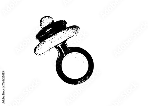 Pacifier Illustrates Comfort in Newborn Care