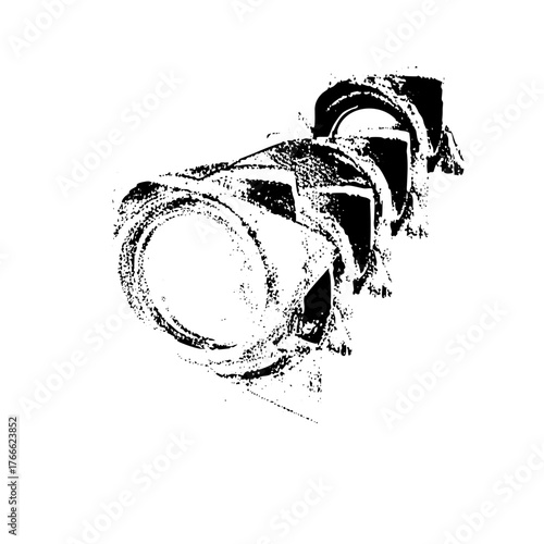 Camera illustrates in a studio