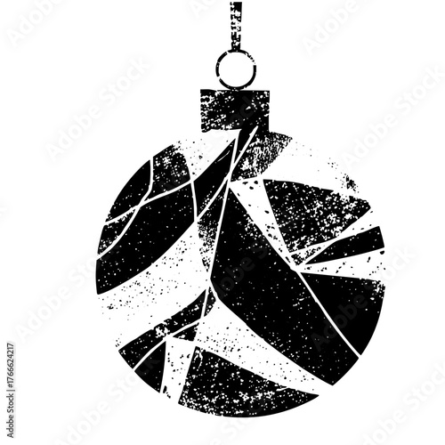 Christmas ornament breaks during winter holidays