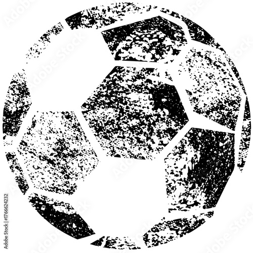 Soccer ball texture in a sports illustration