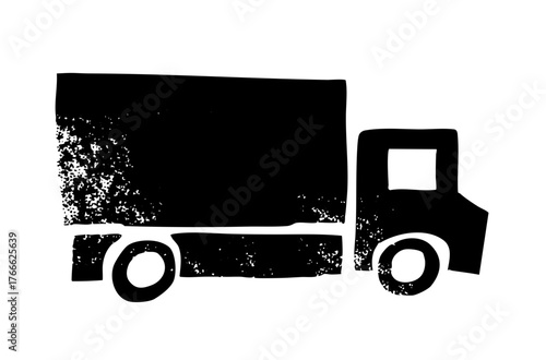 Delivery Truck Illustrates Transport in Logistics