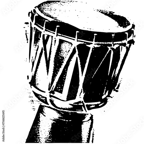 Djembe Drum Illustrates Rhythm in Musical Performance