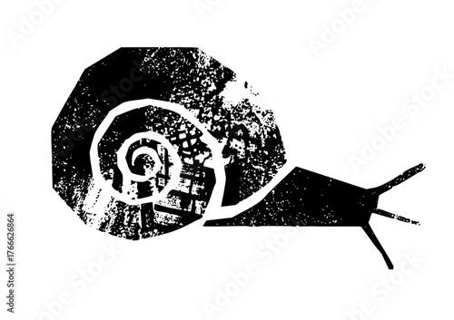 Snail Crawls Slowly Terrain