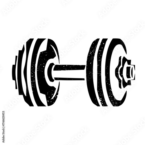 Dumbbell Illustrates Strength Training in Fitness