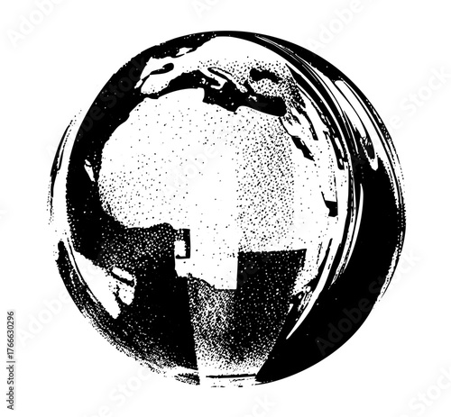 Globe rotates dynamically in a global network