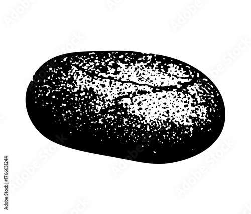 Bread loaf texture in still life