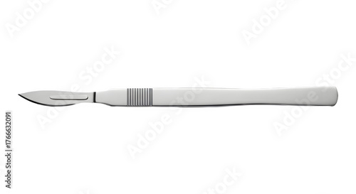 Professional sharp stainless steel surgical scalpel instrument used for medical surgery procedures isolated PNG with Transparent Background