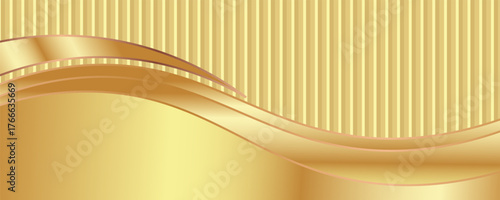 gold wave curve, golden wave corner shape for element, stripes ribbon golden graphic, striped gold.