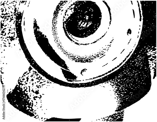 Human eye gazes intently at the viewer, illustration for medical concepts