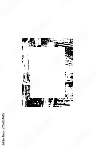 Grunge frame defines abstract border for graphic design