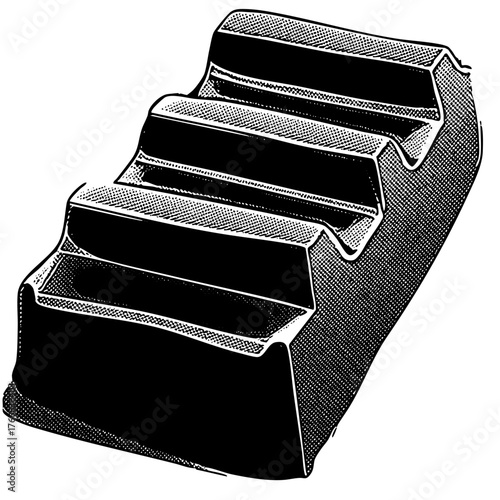 Chocolate bar breaks apart in a sweet confectionary