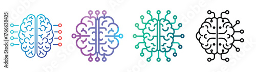 Abstract digital brain circuitry symbolizing artificial intelligence and cognitive networks