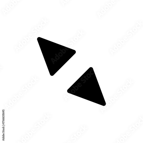 Free Download Resize icon with directional arrows in black, representing adjustment or resizing action in user interface design - GFXLoad