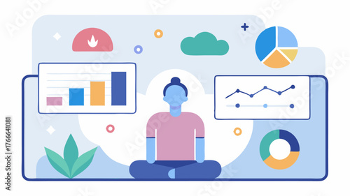 A personalized wellness dashboard showcasing a variety of selfcare activities including exercise mindfulness and nutrition goals with progress bars.