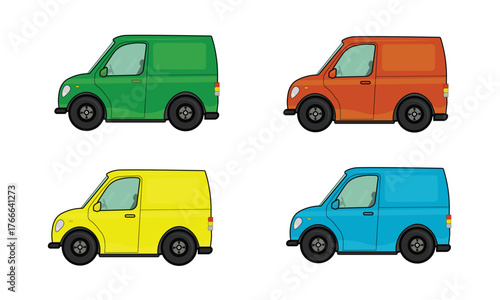 Mini van vehicle vector