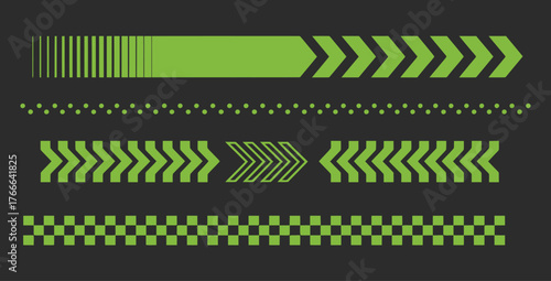 Set of car stripes, car race stripes, racing sticker design, graphic sport decal, vinyl element, automobile decoration, motorsport and racing design vector illustration