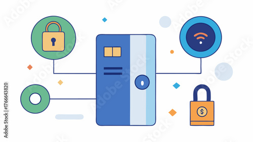A smart lock interface enabling keyless entry options showing access history and temporary passcodes for guests or service providers.