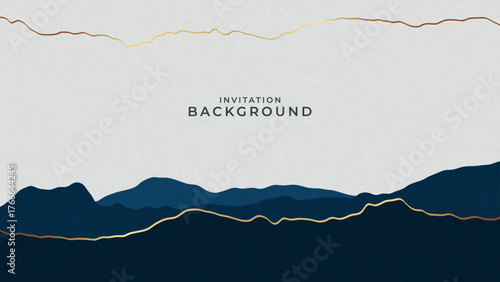 Elegant design with abstract shapes and a landscape concept. Ideal for product design, covers, labels, and corporate backgrounds. Vector illustration