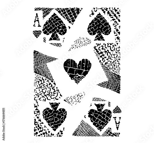 Playing cards display arrangement in a casino