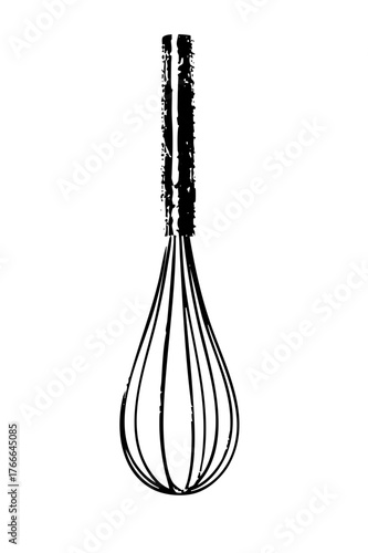 Kitchen whisk simplicity in a culinary setting