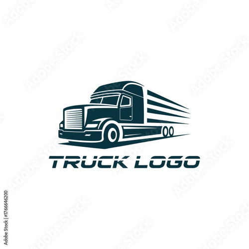 Modern Truck Logo Design for Transport, Logistics, and Delivery Company