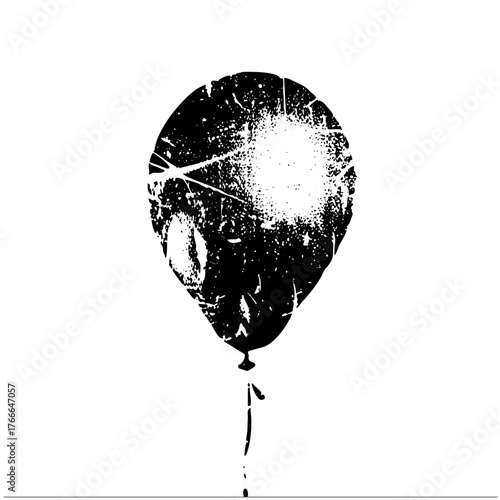 Balloon Explodes Destruction in a graphic illustration