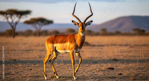 Majestic Impala in the African Savannah - A Portrait of Wildlife.
