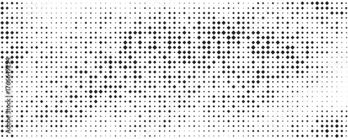 Abstract grunge grid checkered background pattern. Squared halftone vector line illustration
